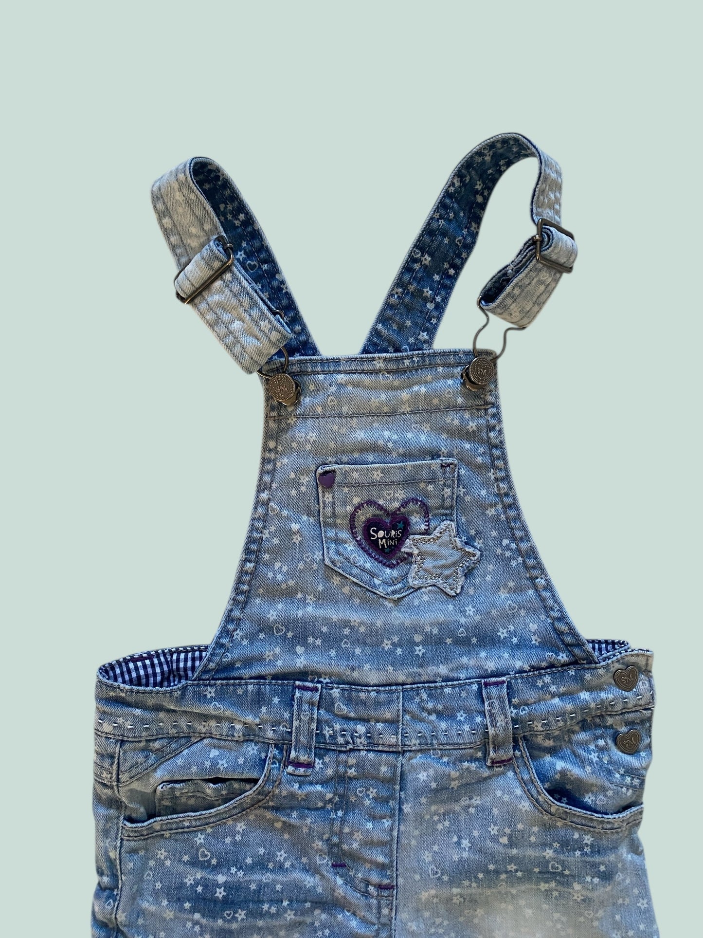 Cotton denim overalls 5Y | Souris Mini
