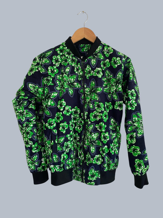 Floral bomber Jacket women’s small