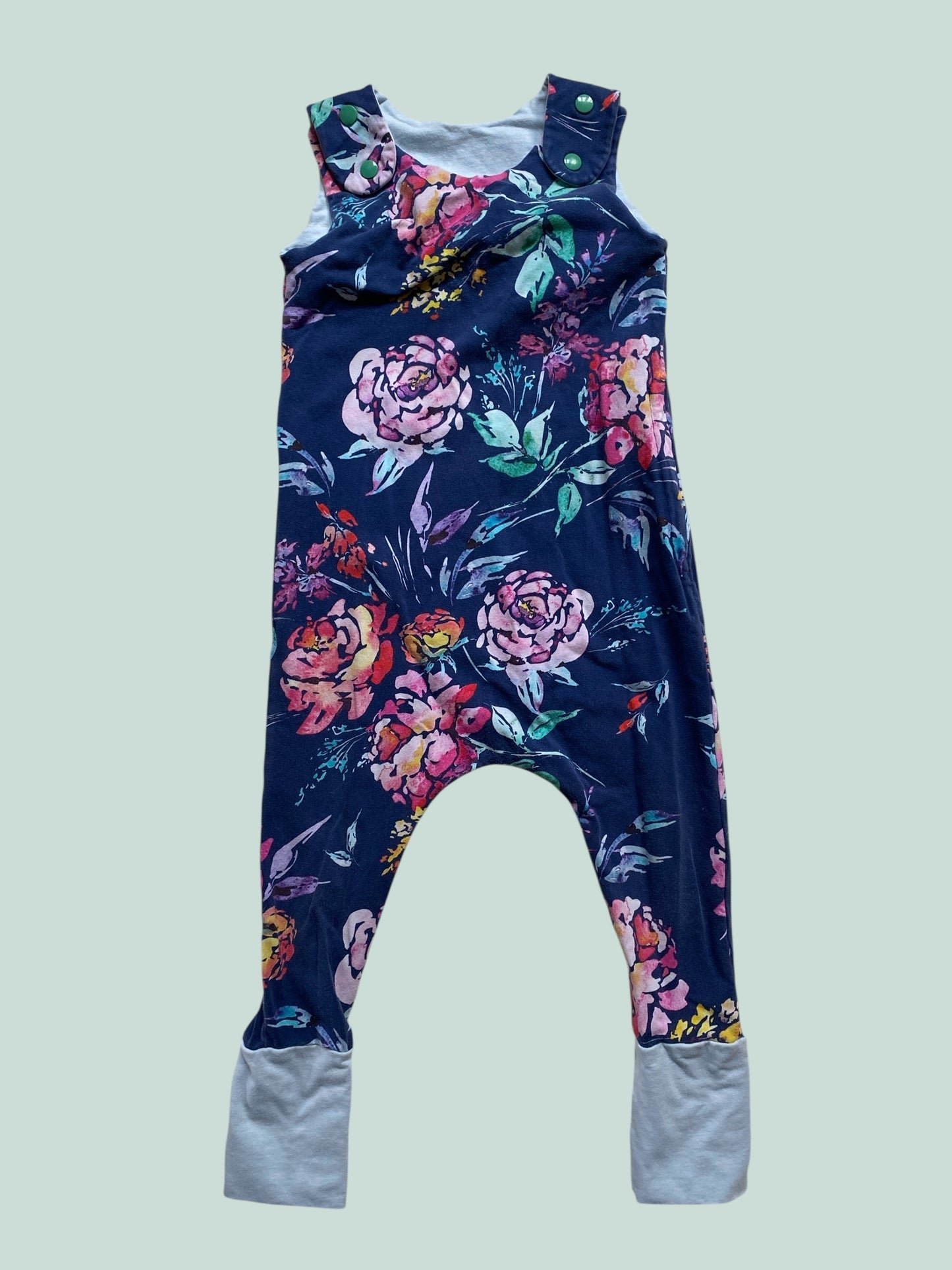 Cotton flower romper 1-3Y | Wee & Wild