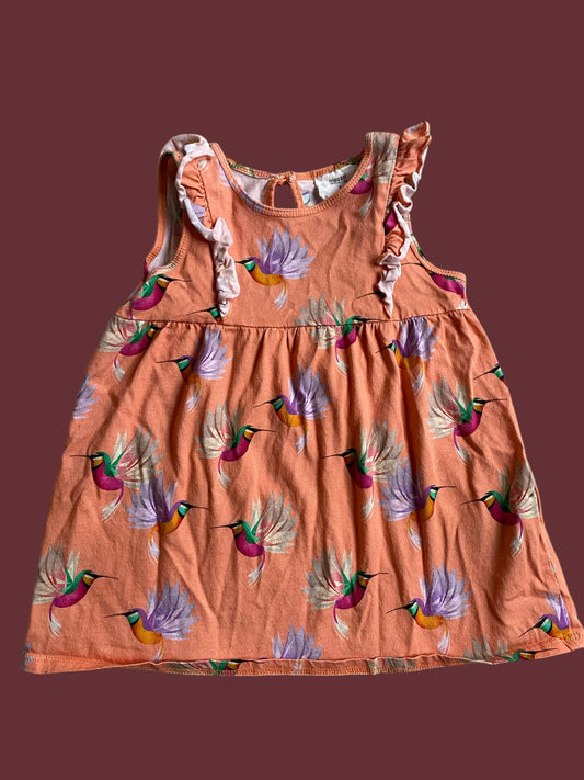 Cotton hummingbird dress 12m | Dieter Braun x H&M
