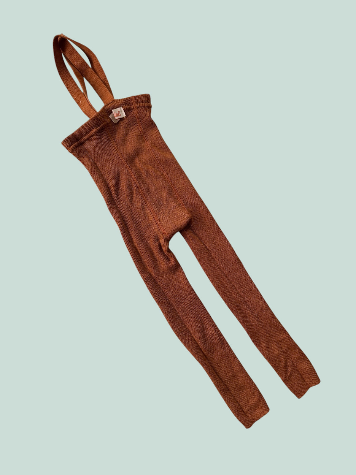Wool/cotton blend leggings with suspenders 1-2Y | 74) | Silly Silas