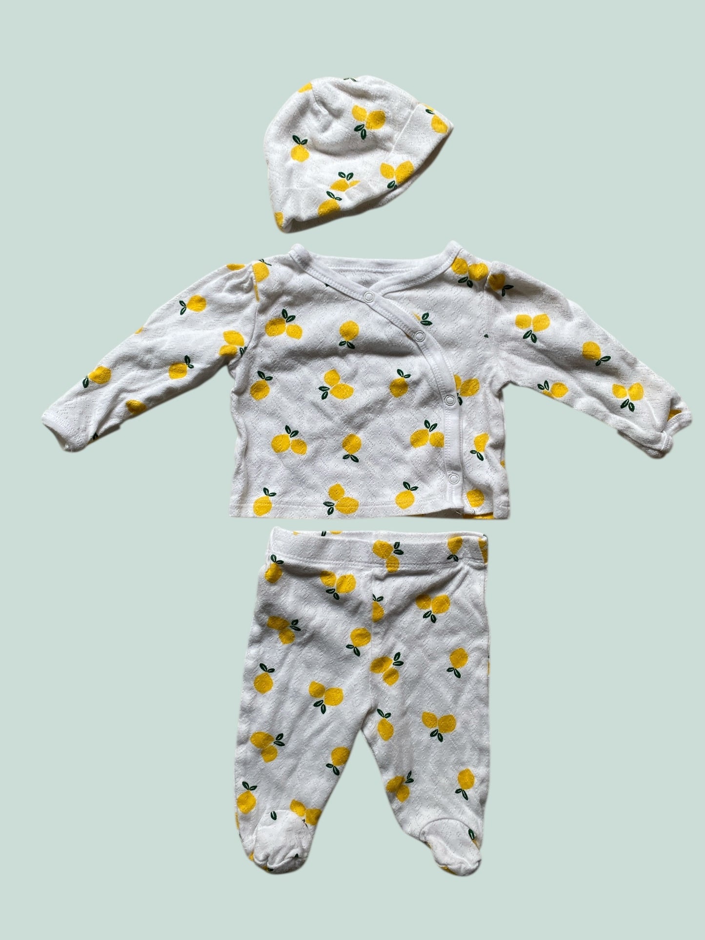 Cotton lemon newborn 3-piece set | Gerber