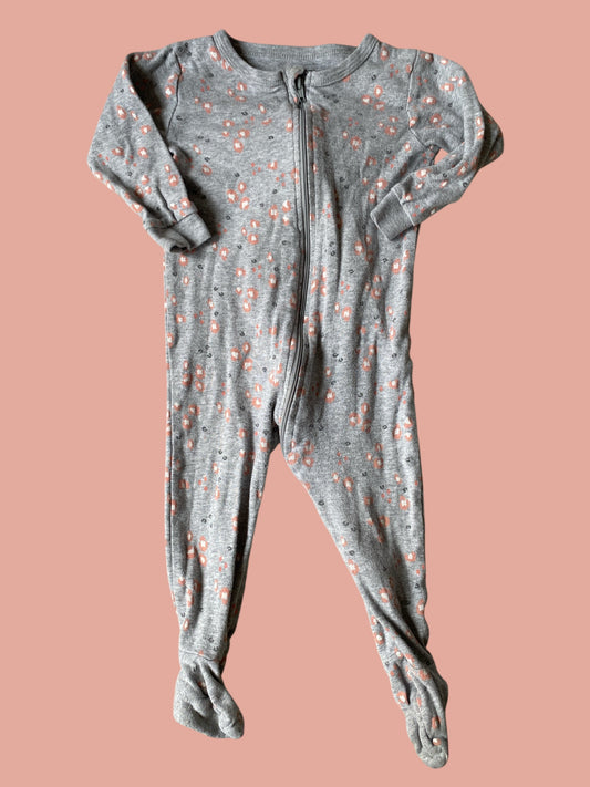 Cotton footed sleeper 12m | Petit Lem