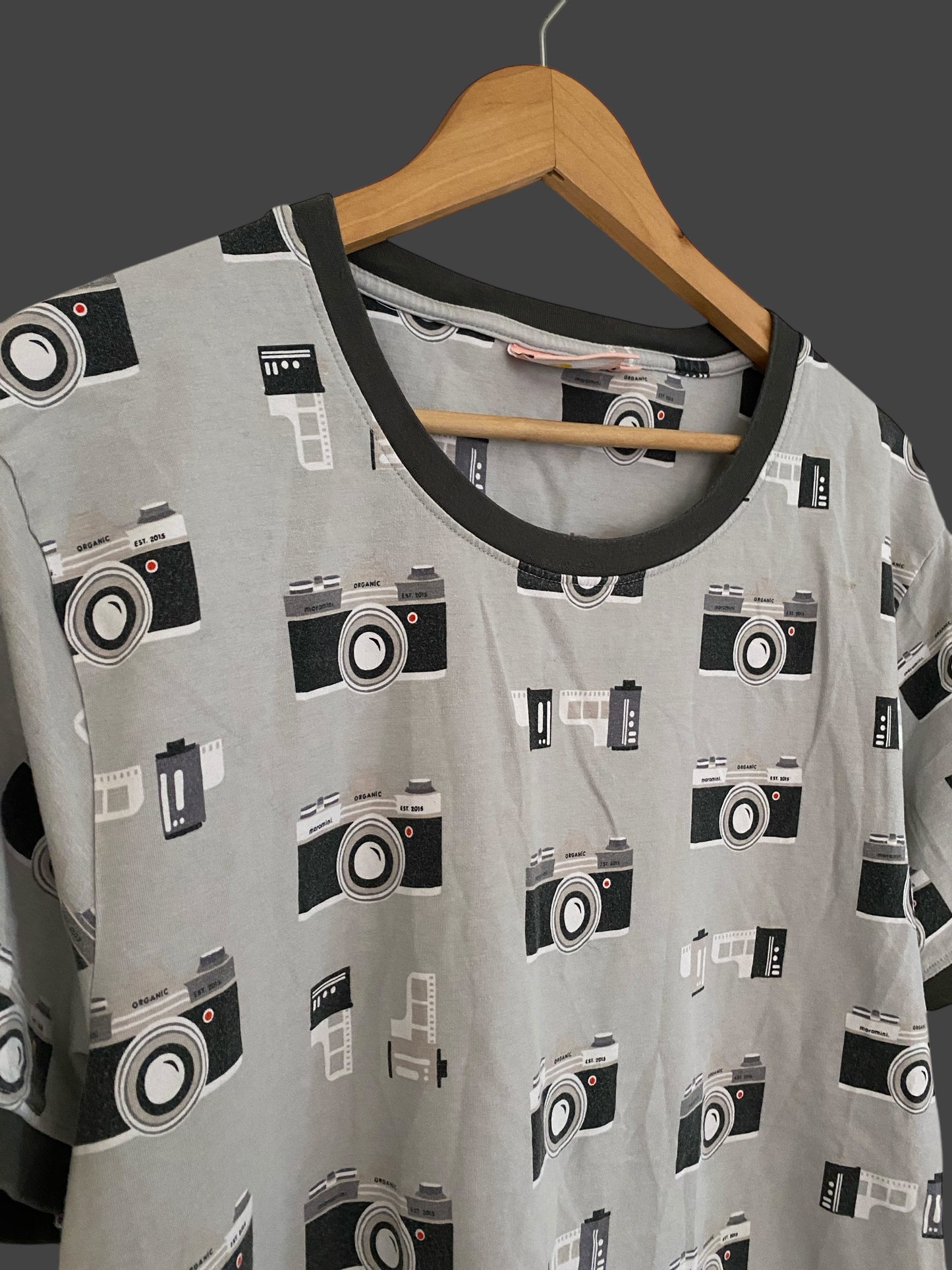 Organic cotton camera t-shirt XL | Moromini