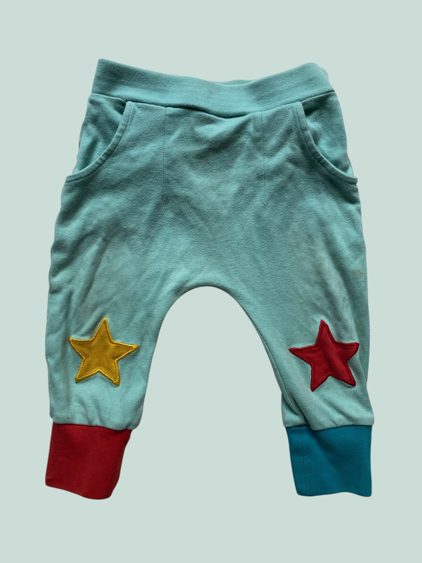 Organic cotton star pants 12-18m | Little Green Radicals