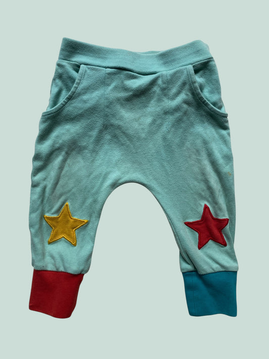 Organic cotton star pants 12-18m | Little Green Radicals