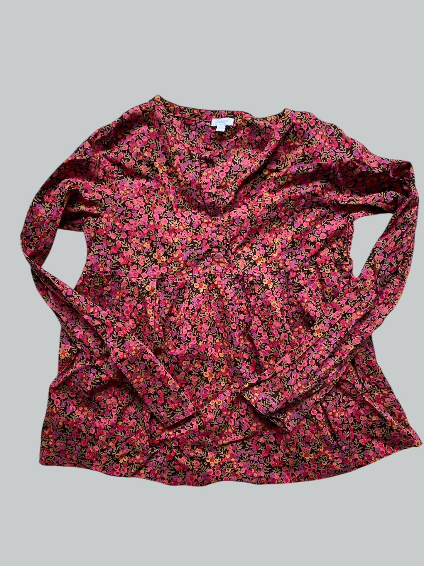 Cotton winter berry blouse/top 12Y | Jacardi