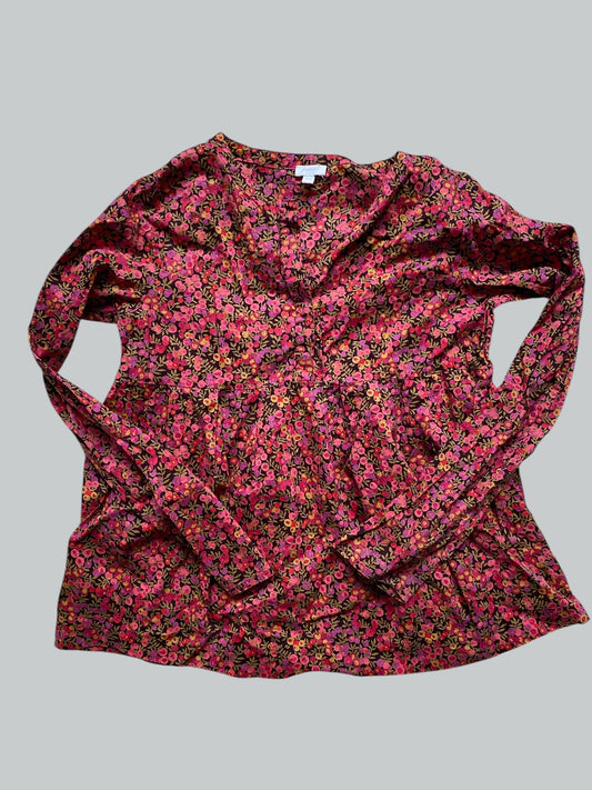Cotton winter berry blouse/top 12Y | Jacardi