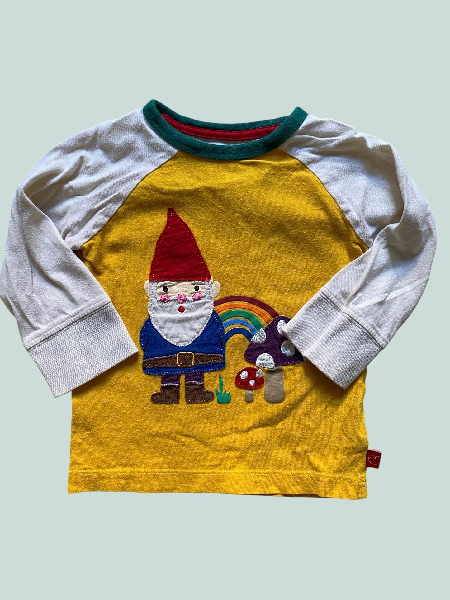 Cotton gnome long sleeve top 9-12m | Little Bird