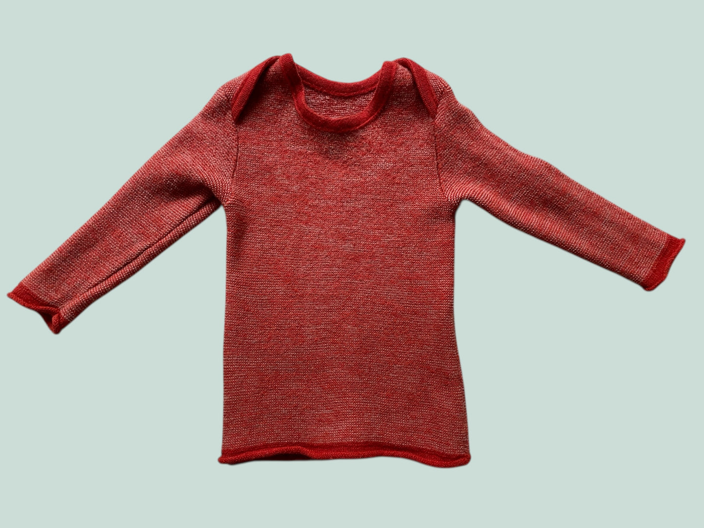 Orange wool sweater 12-24m | Disana