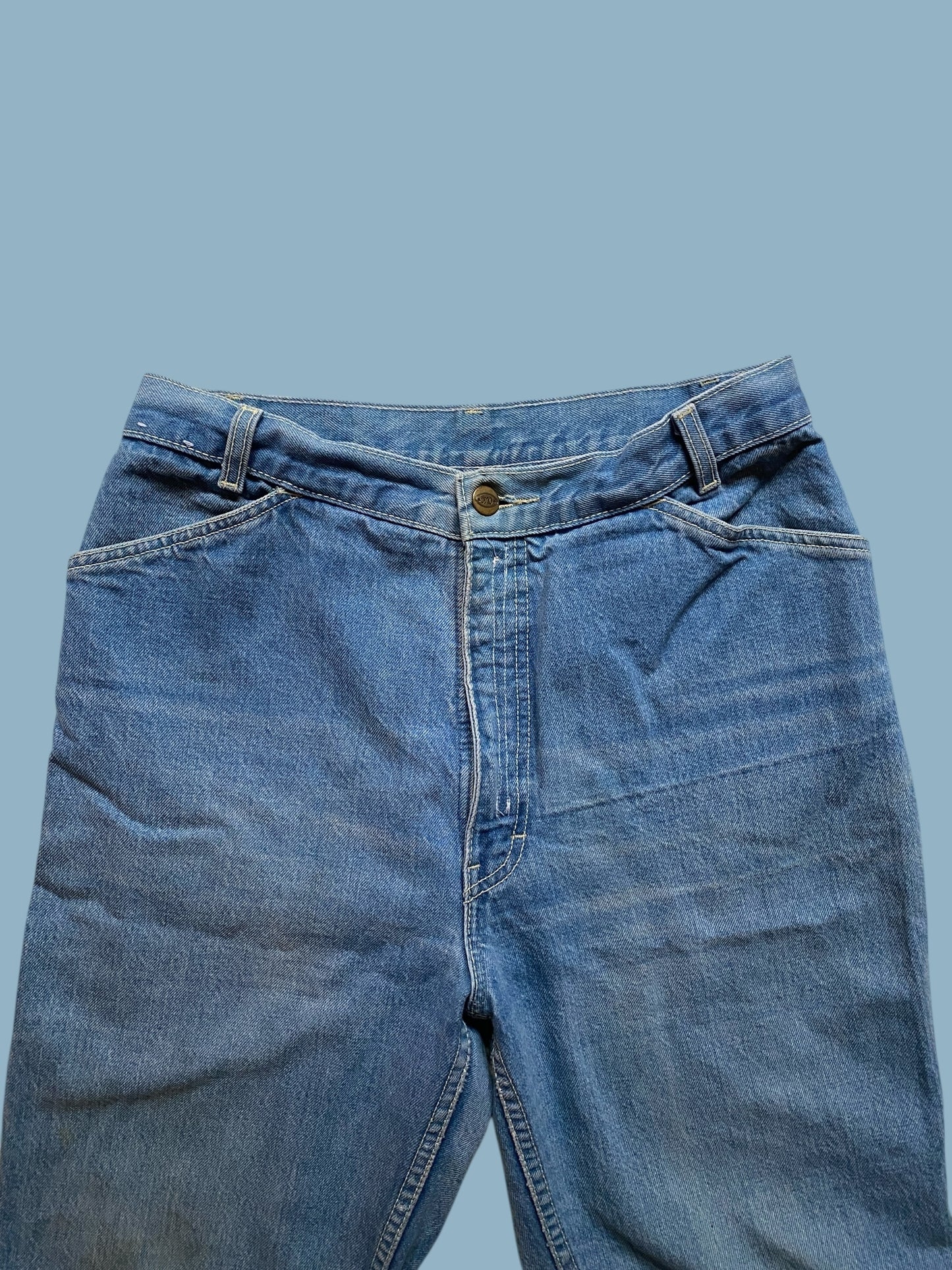 Vintage blue denim mom jeans women's 13 US/medium (see measurements)  | OWG