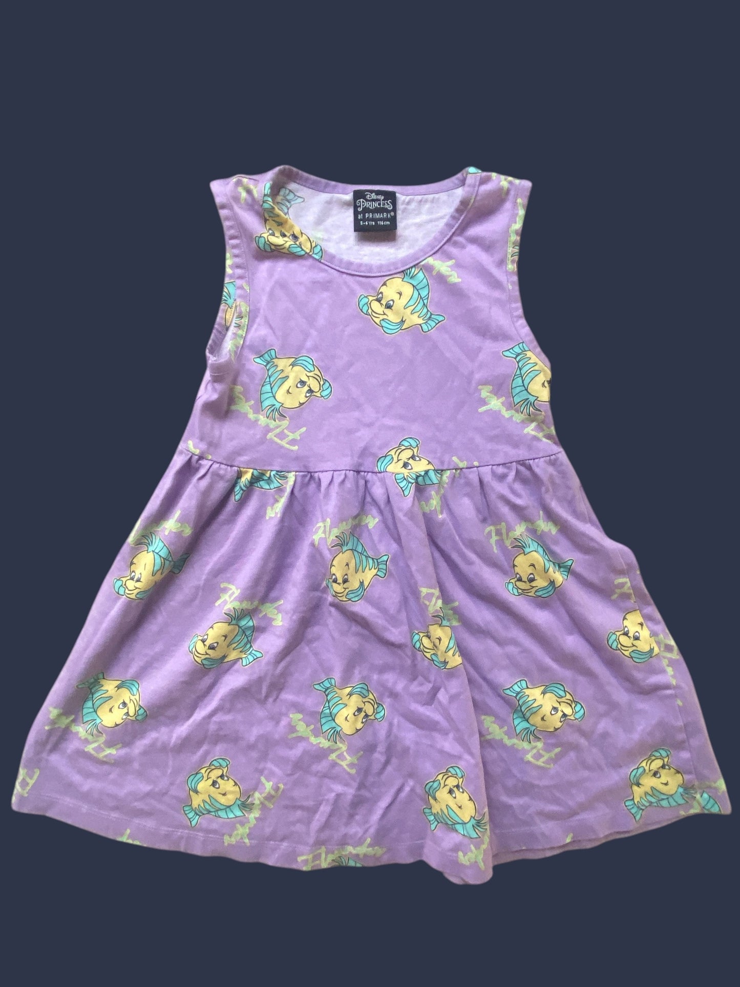 Cotton flounder dress 5-6Y | Primark