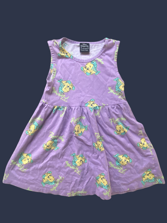Cotton flounder dress 5-6Y | Primark