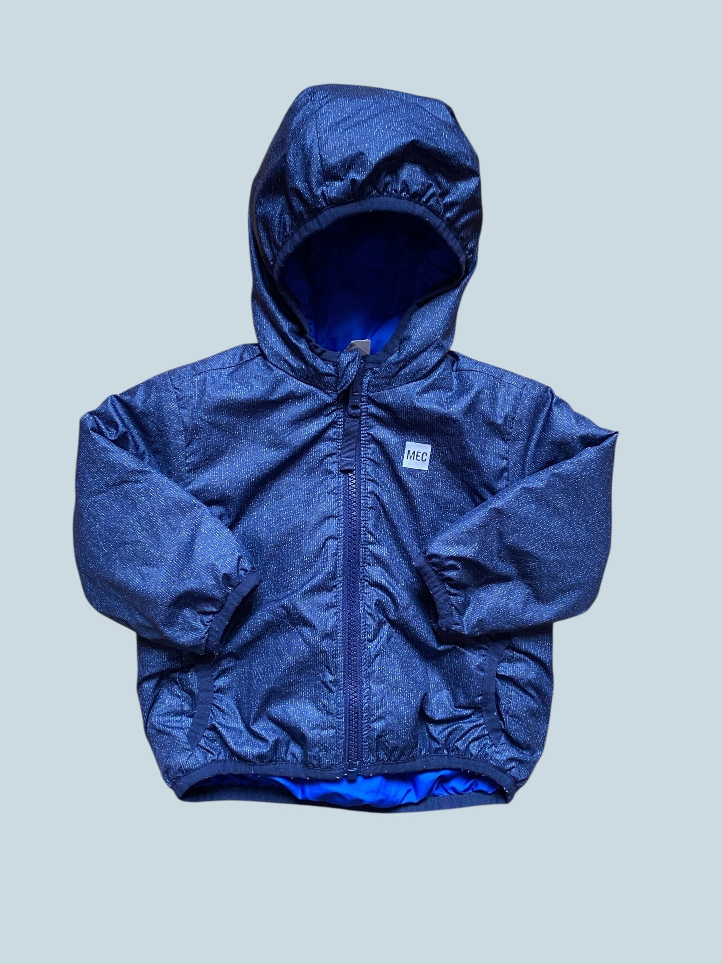 Reversible blue lightweight puffer jacket 12m | MEC