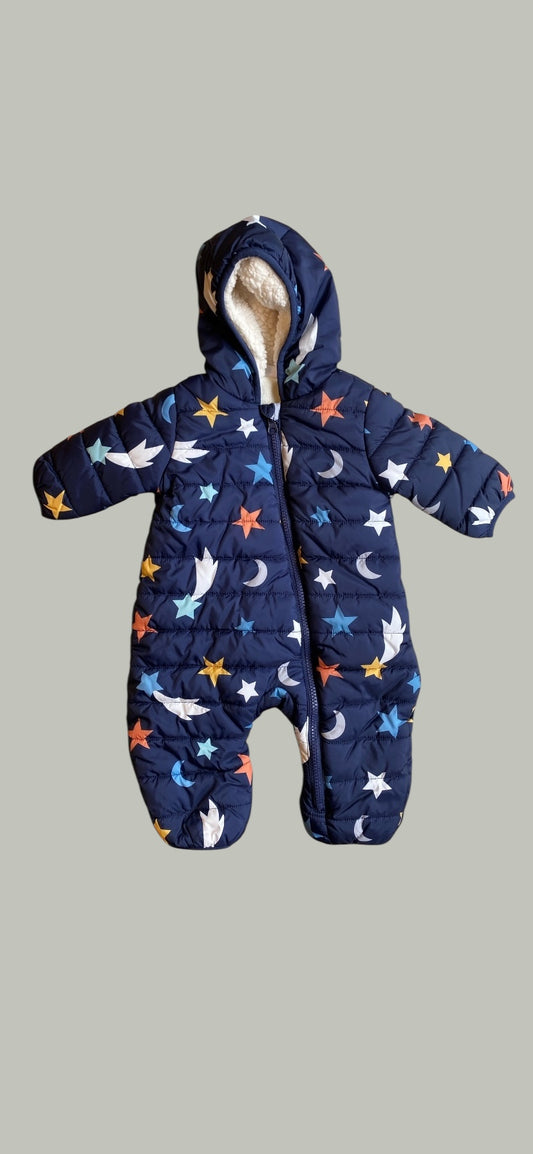 Navy stars snowsuit 3m | Mighty Goods