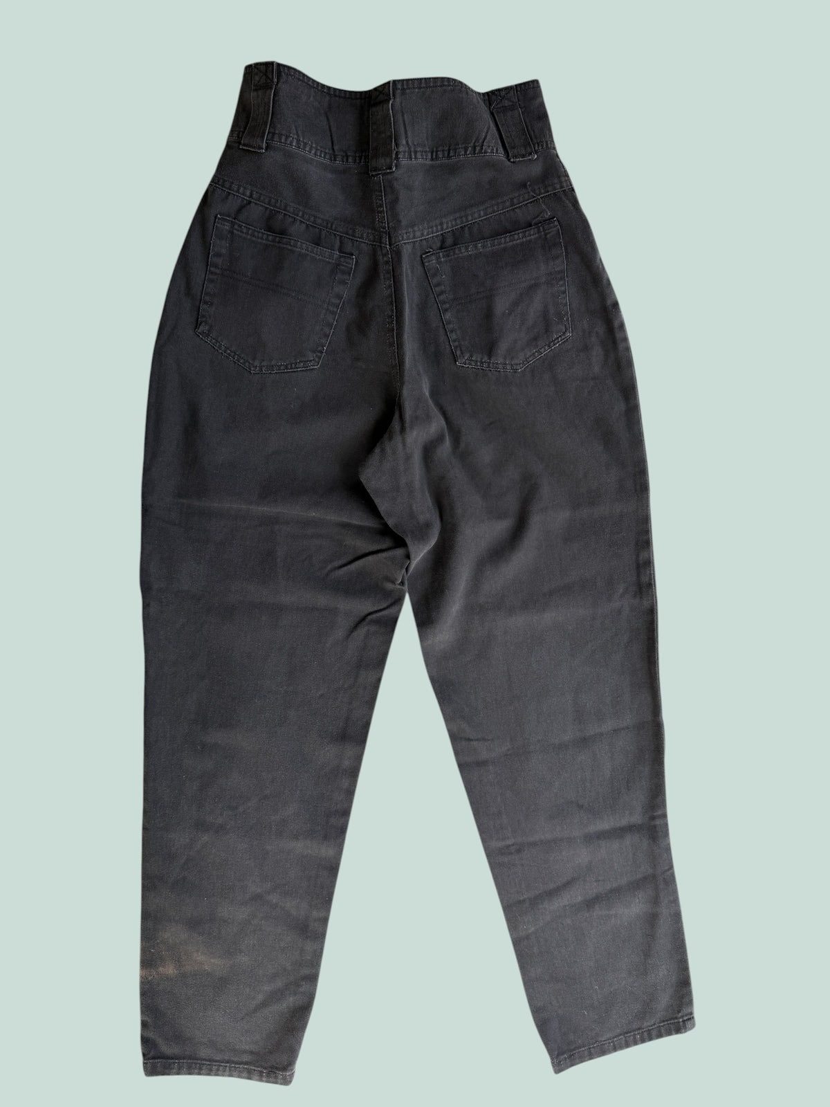 Vintage black cotton barrel pants women's 5US (see measurements) | Blues LA