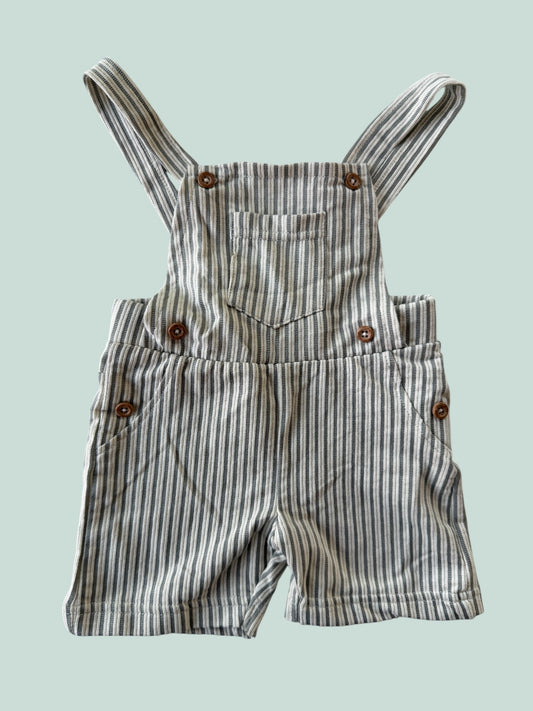 Cotton blend striped romper 12m | Dirkje NEW