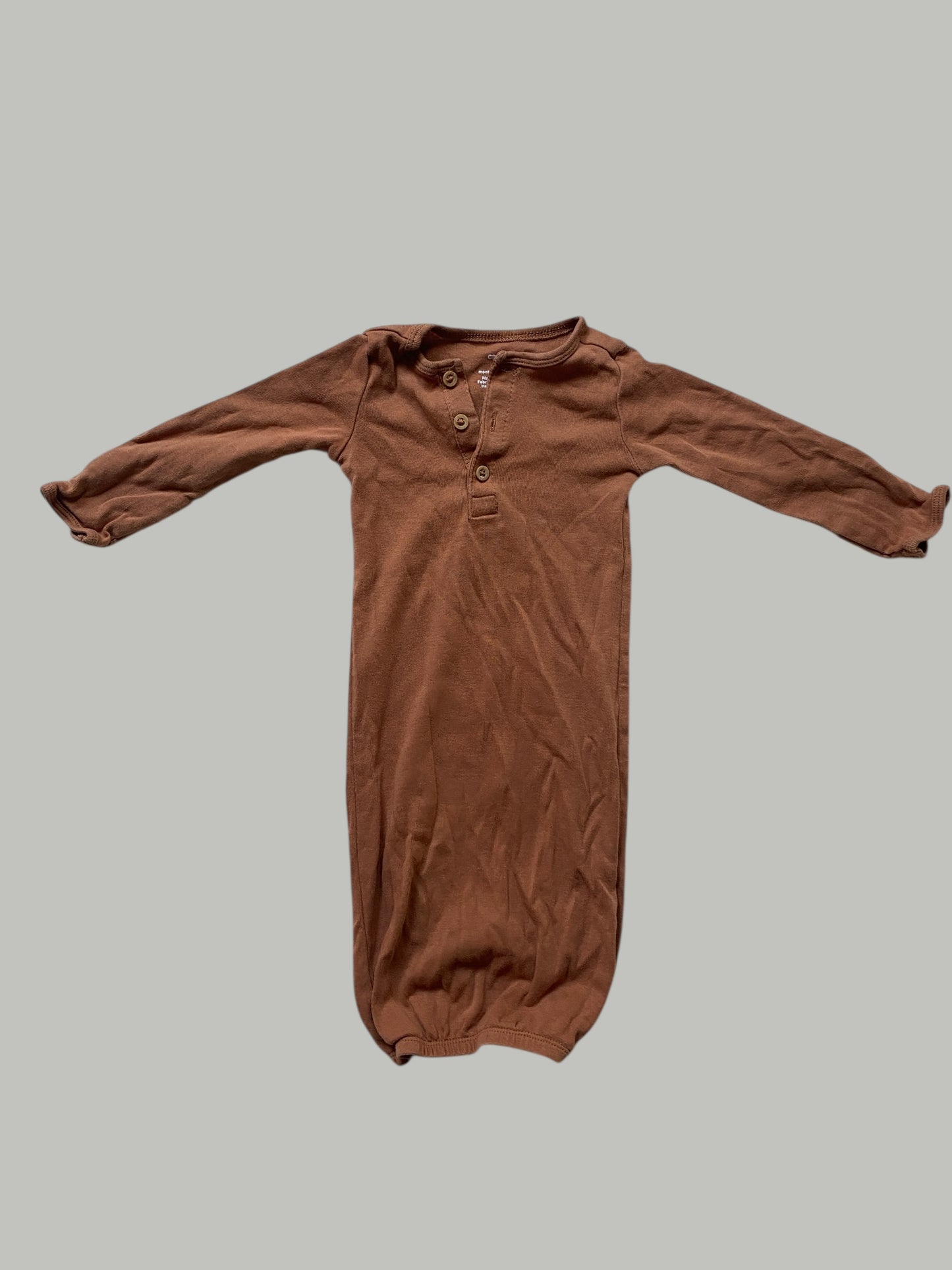 Rust cotton sleeper gown 3m | Carter's