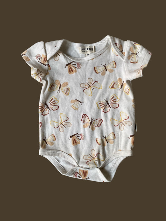 Cotton butterfly onesie 6-9m | Rabbit + Bear