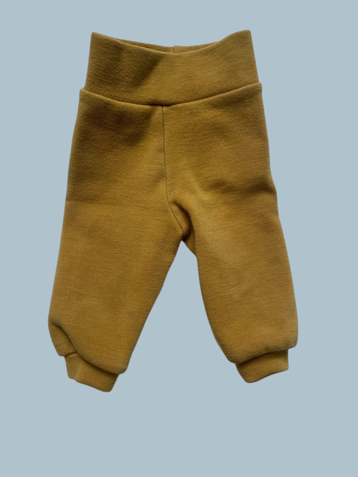Mustard yellow wool pants size 6-12m (XS) | HumBird