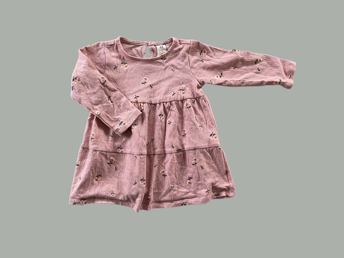 Cotton rose flower dress 12m | H&M