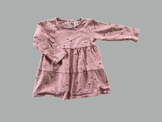 Cotton rose flower dress 12m | H&M