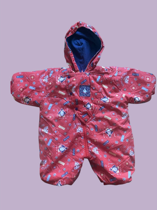 Vintage cotton lined snowsuit 9m | Dr Bon