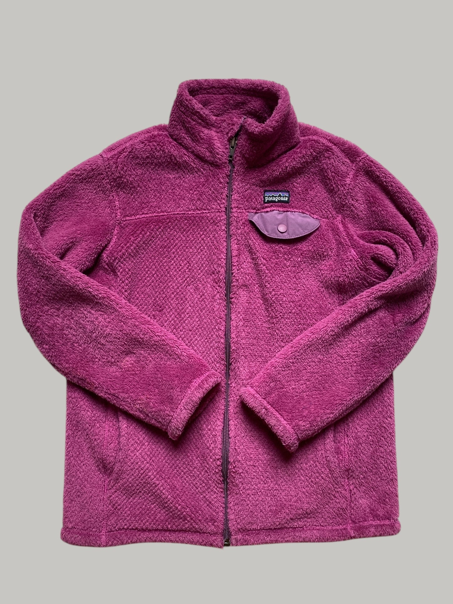 Purple pile fleece jacket 8-9Y | Patagonia