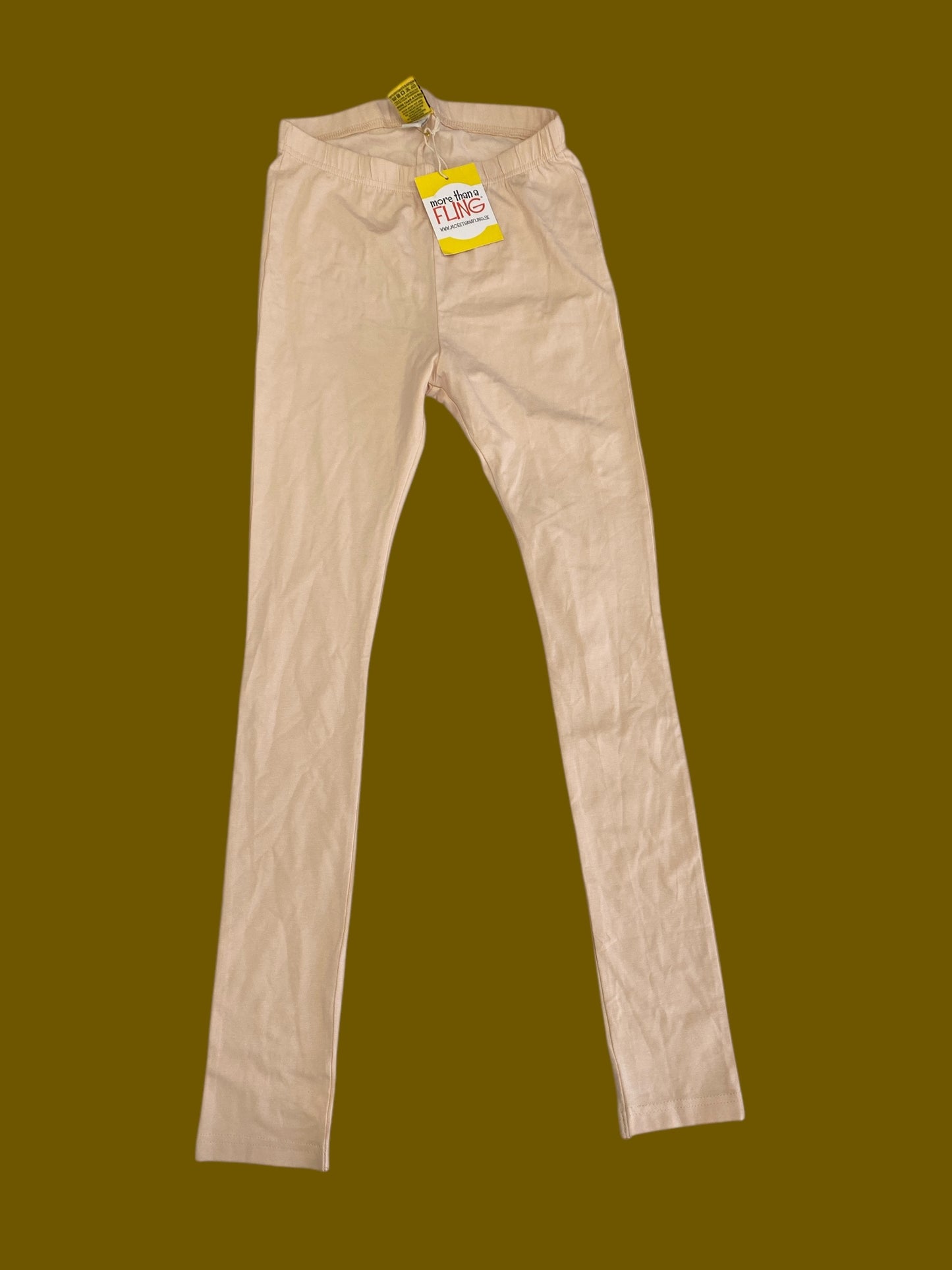 Organic cotton peach leggings 8-10Y (134/140) | Duns Sweden