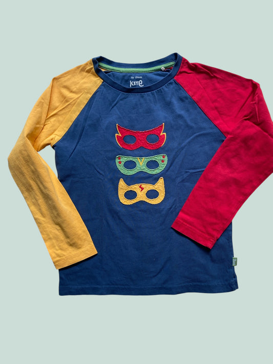 Organic cotton masks long sleeve top 9Y (134) | Kite