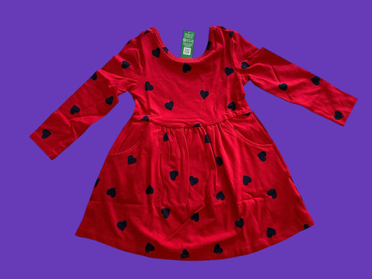 Organic cotton heart dress 2Y | Gap