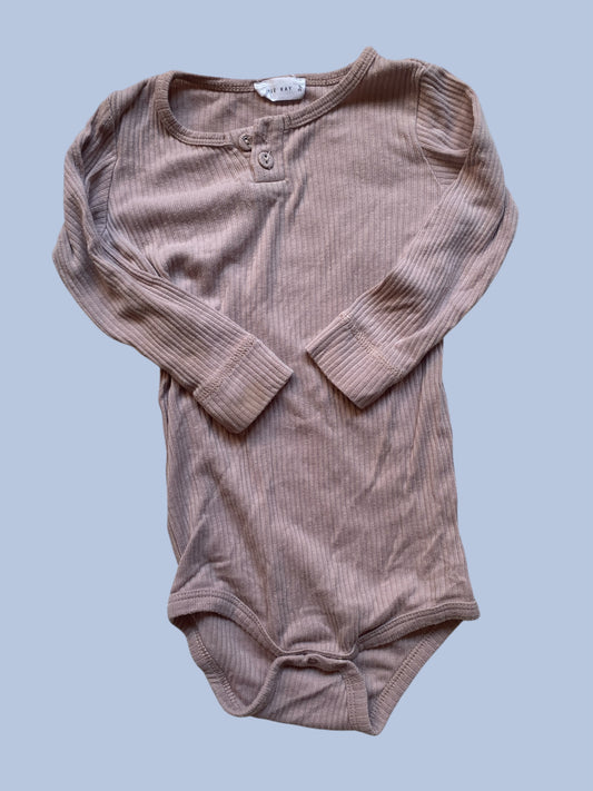Rose odal/cotton blend onesies 12-24m | Jamie Kay