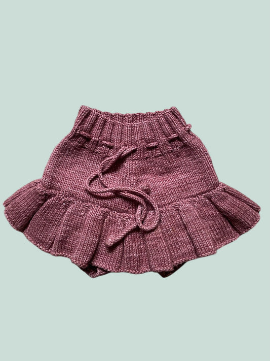 Merino wool skirt with bloomers 18-24m | Misha & Puff