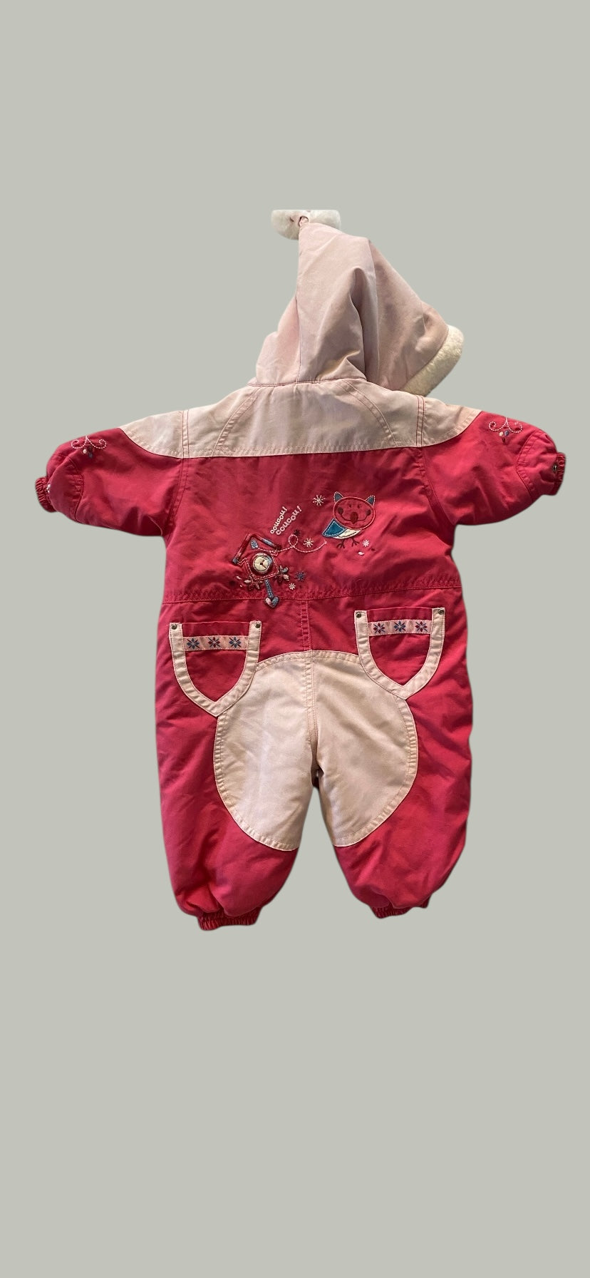 Pink snowsuit 9m | Gagou Tagou