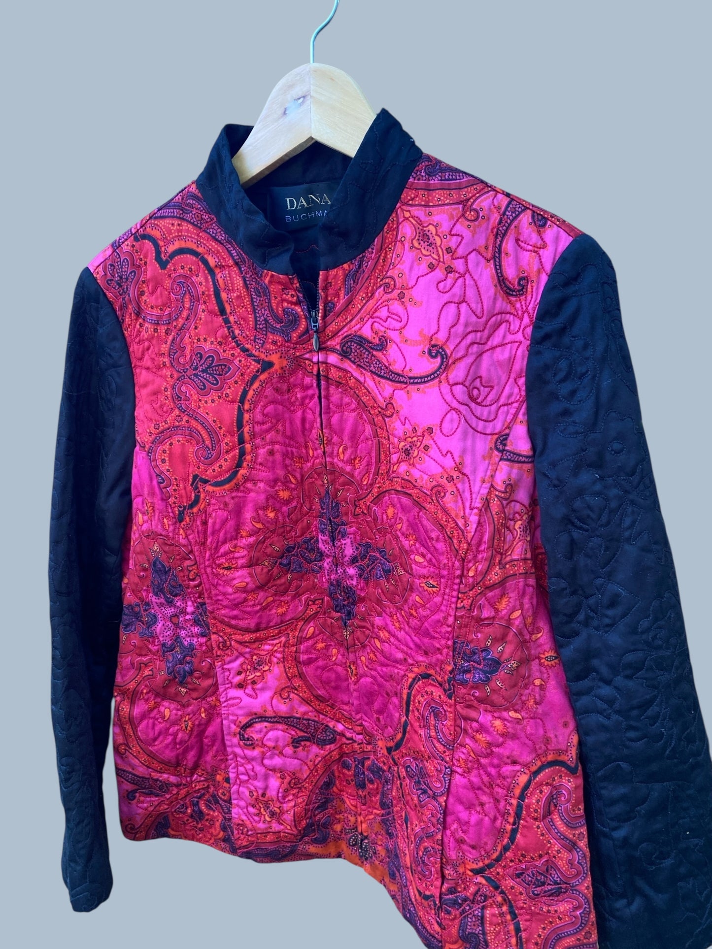 Silk lined quilted blazer jacket women’s 10 US adult | Dana Buchman