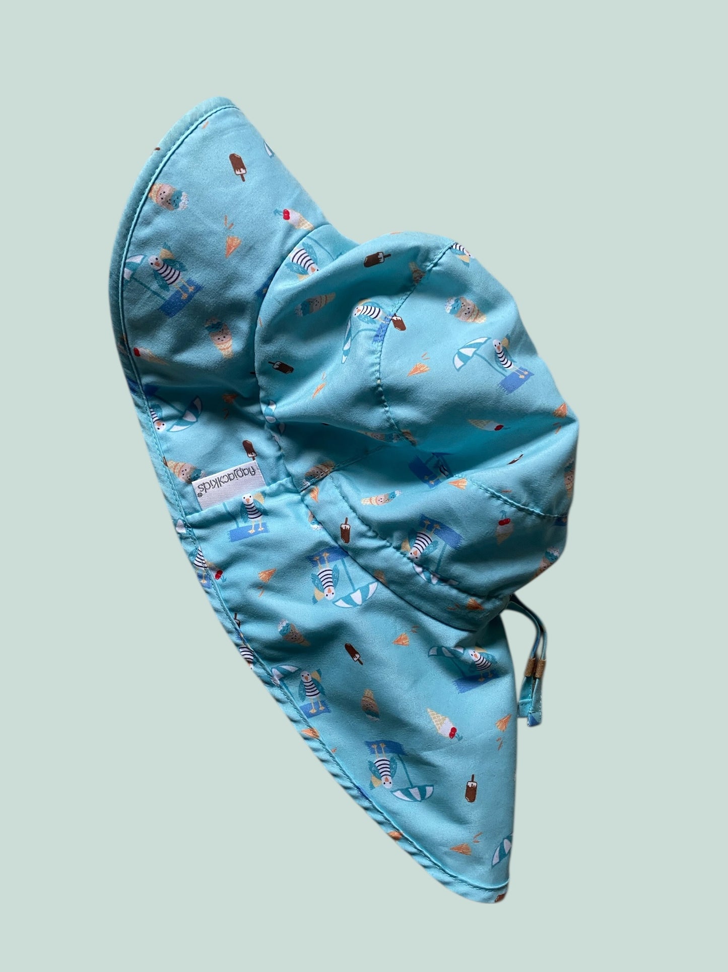 Sun hat with neck cape 6-24m | FlapJackKids