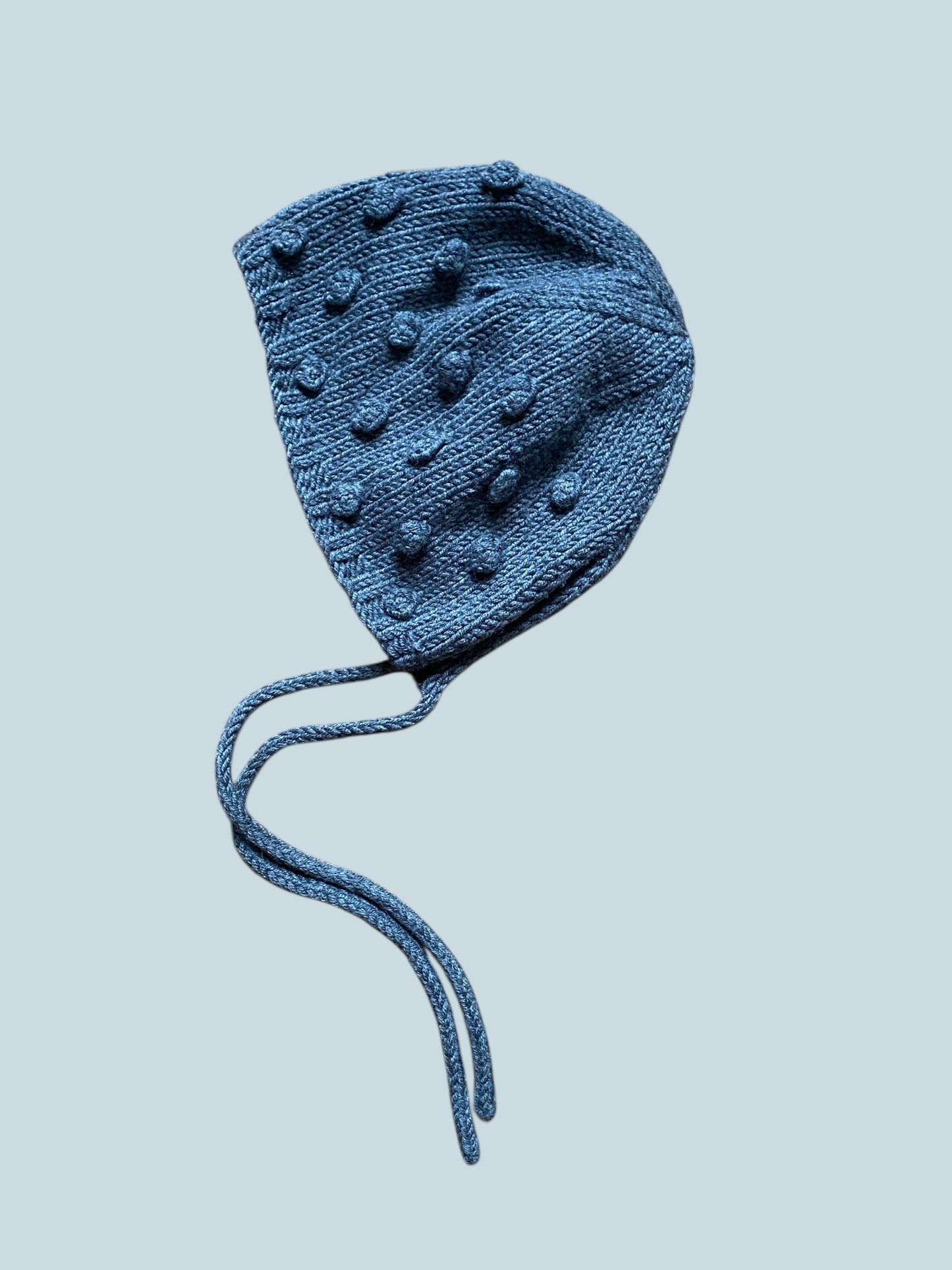 Grey popcorn knit bonnet 12-24m | Bonjour Lucien