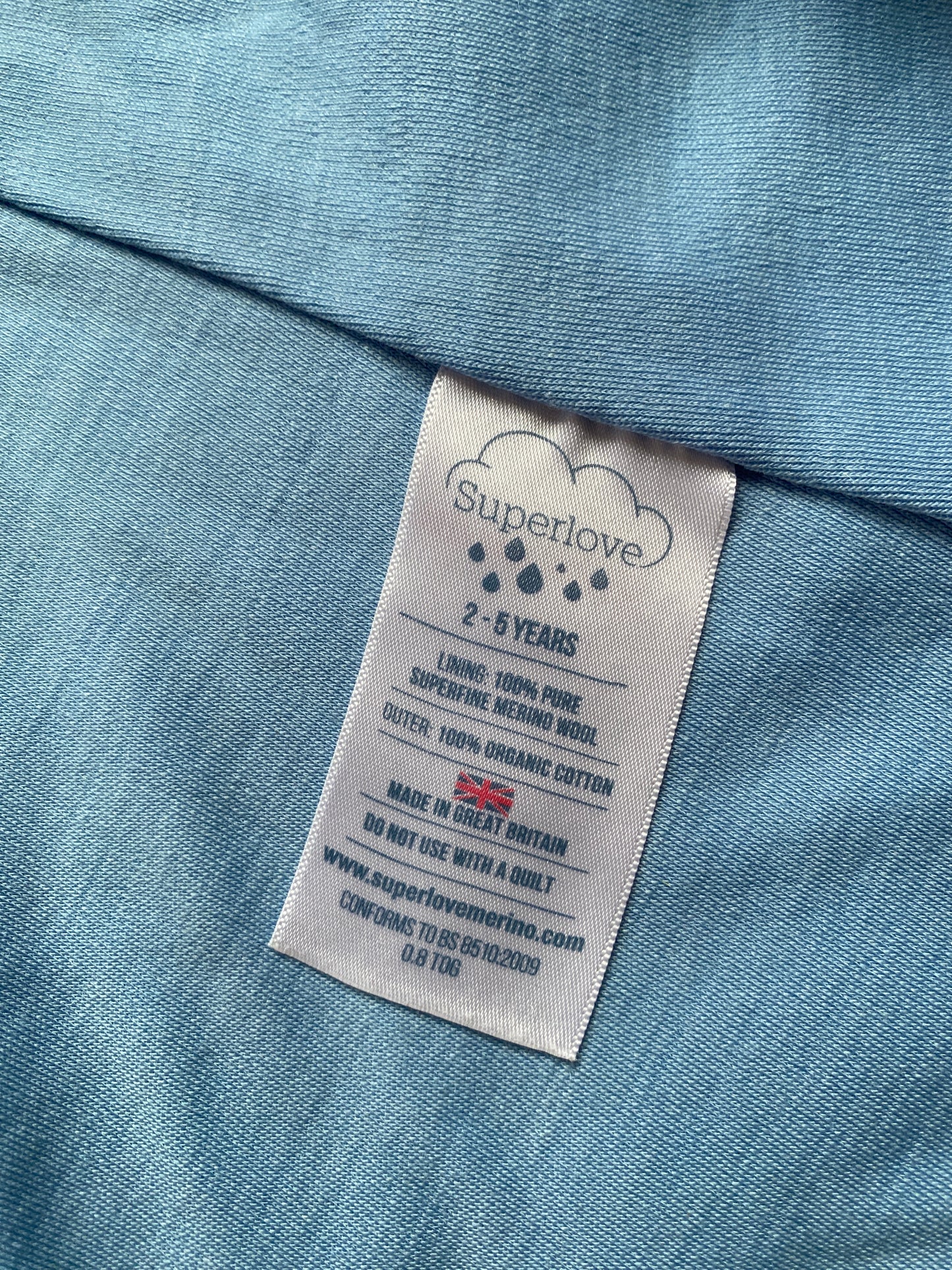 Merino wool sleepsack with feet 2-5Y | Superlove Merino