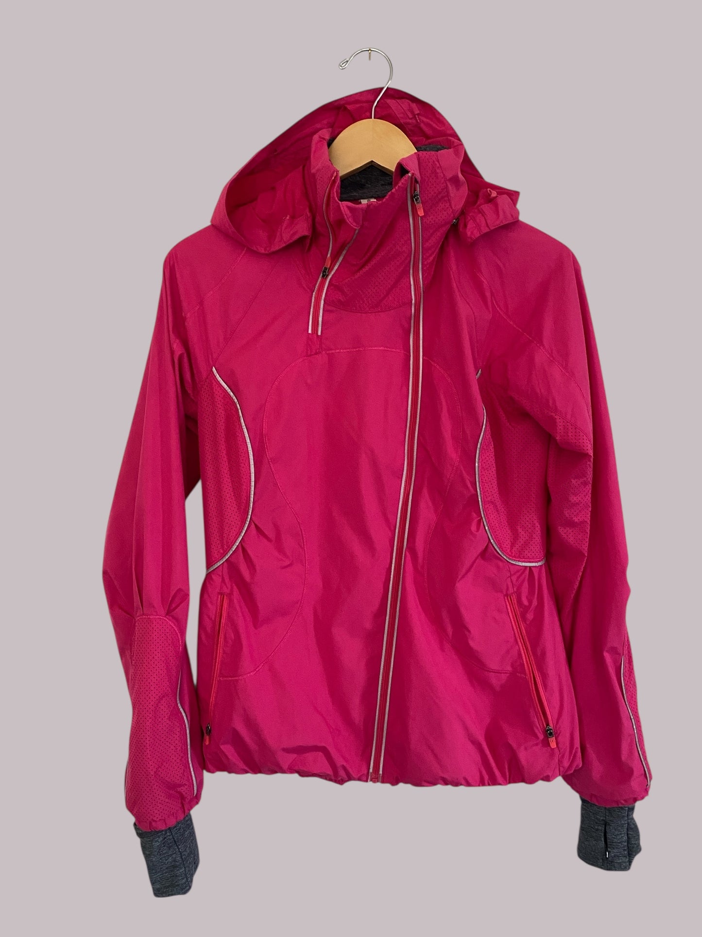 Hot pink running jacket women's 6US | Lululemon
