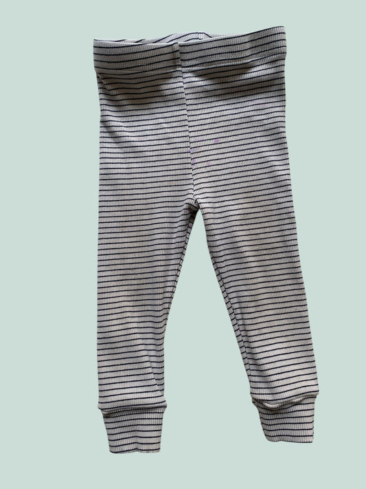 Striped cotton leggings 12m | Mebie Baby