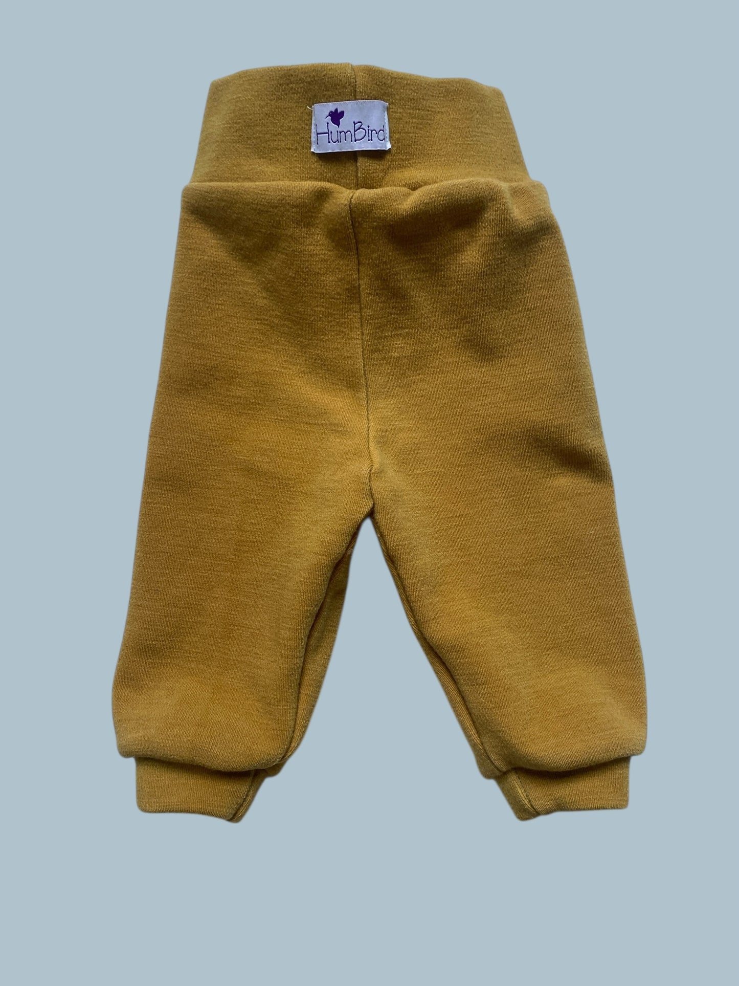 Mustard yellow wool pants size 6-12m (XS) | HumBird