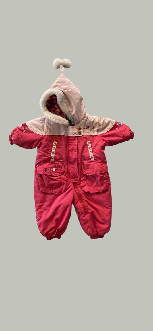 Pink snowsuit 9m | Gagou Tagou