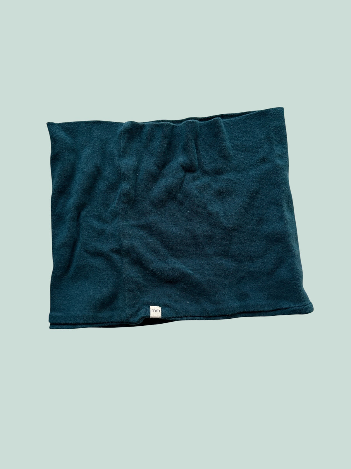 Organic cotton teal neckwarmer 1-4Y | Mini Mioche