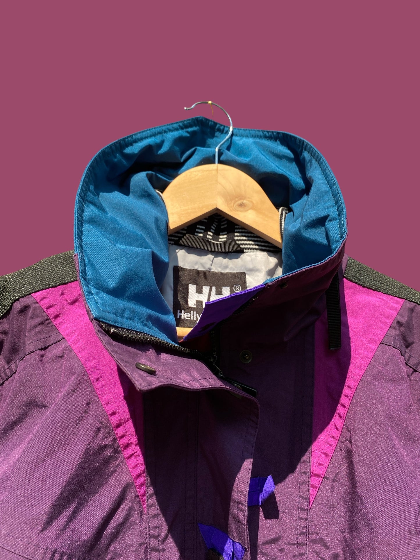 Vintage 80s Helly Hansen Purple Jacket size adult medium/large