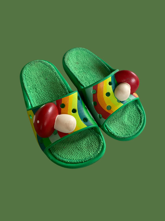 Mushroom sandals with Terry liner 11US Little Kids | Crocs