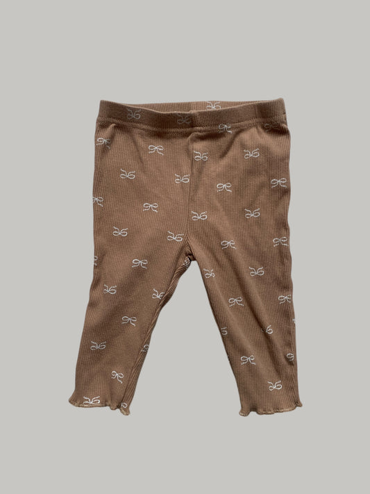 Organic cotton pants 3-6m | Rabbit + Bear