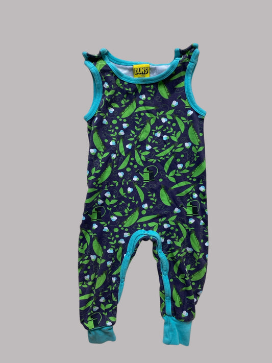 Organic cotton pea pods dungarees 6-9m (74) | Duns Sweden