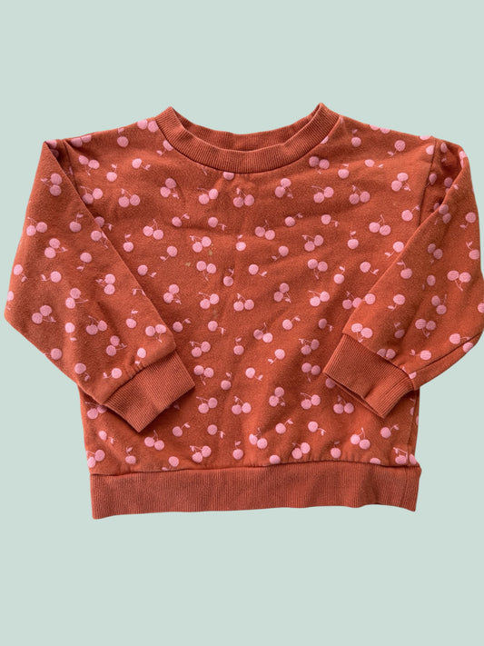 Cotton blend cherry crewneck 3Y | Joe Fresh