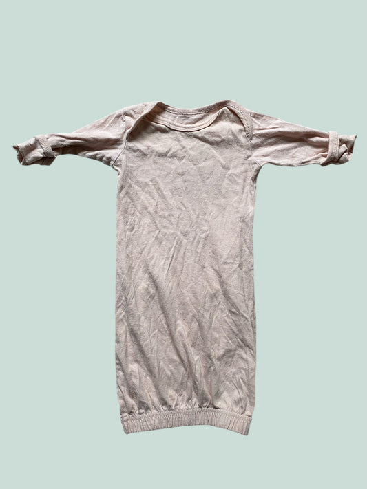 Rose organic cotton sleep gown 0-5m | Mini Mioche