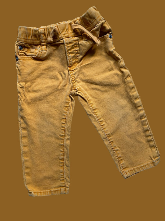 Cotton mustard pants 18-24m | Gap